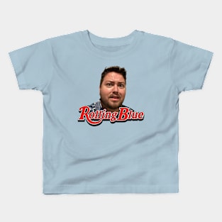 rolling blue logo Kids T-Shirt